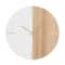 Brown MDF Contemporary Wall Clock, 24" x 24" x 2"